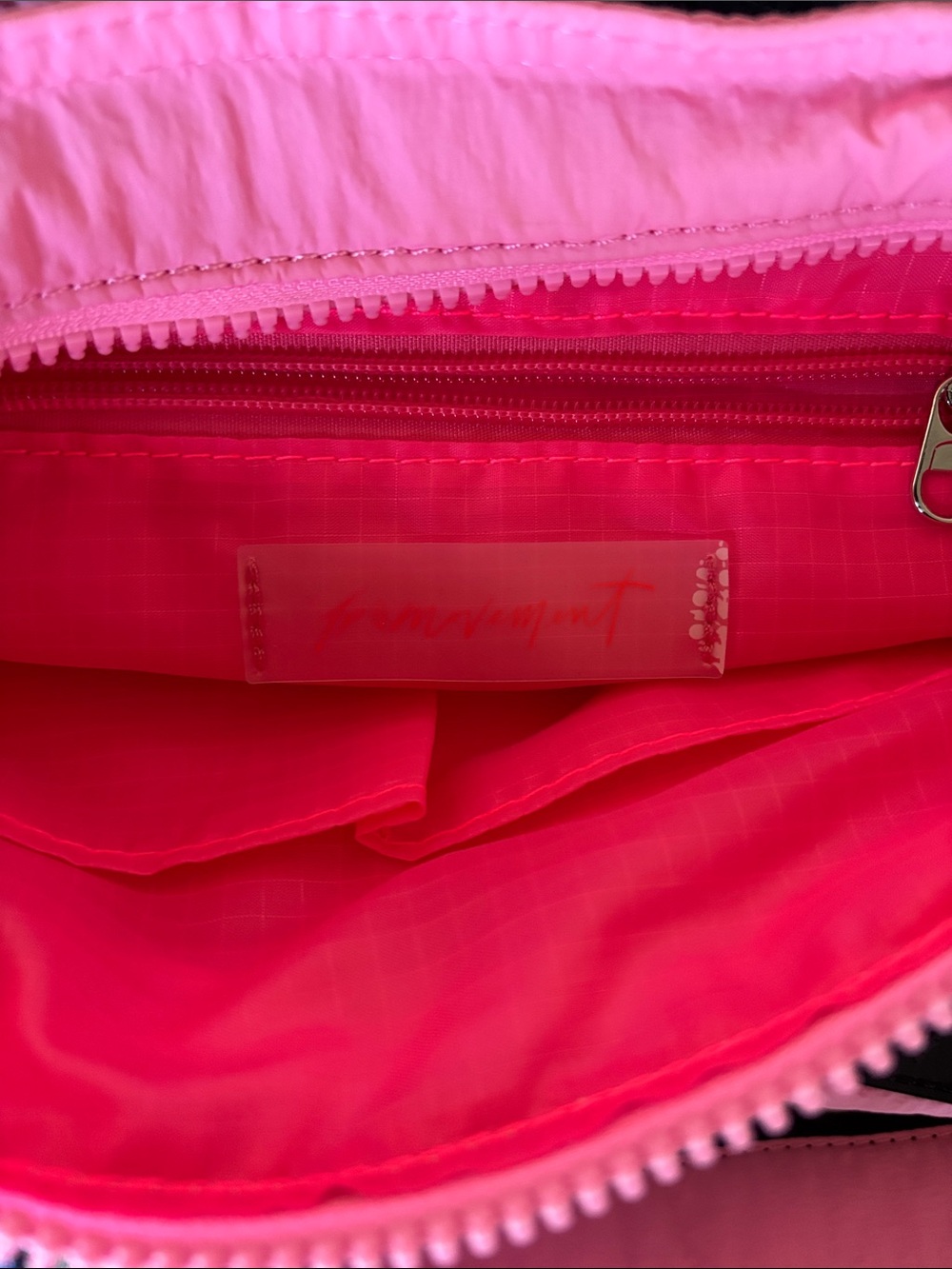FP Movement by Free People Pink Crossbody Sling with Black Adjustable Strap - Picture 4 of 4